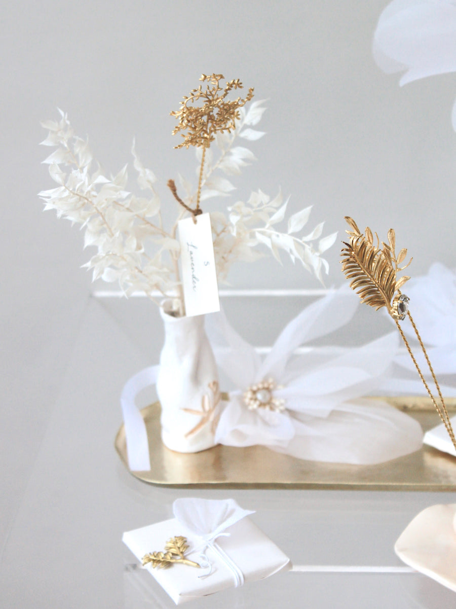 Gypsophila leaf set on a stem