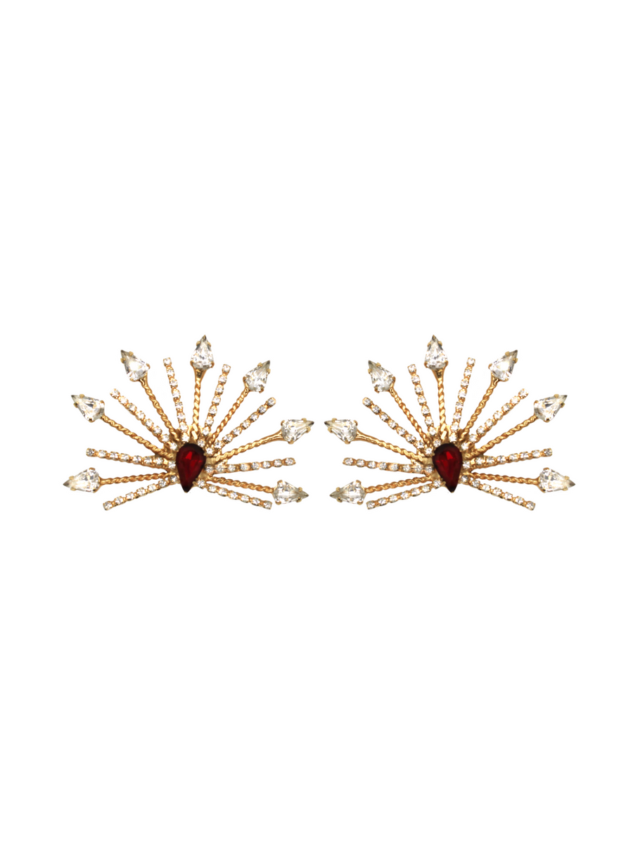 Aurea Rays | 9 | Gold or Silver Earrings