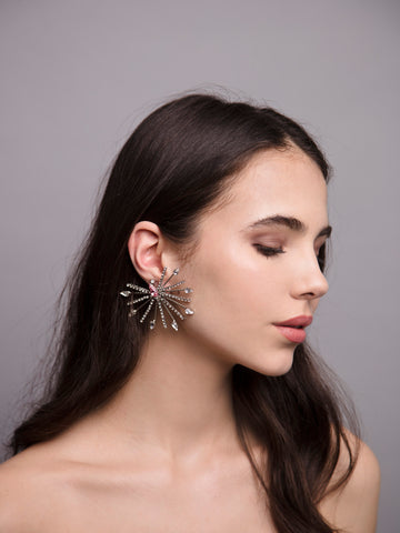 Aurea Rays | 9 | Gold or Silver Earrings